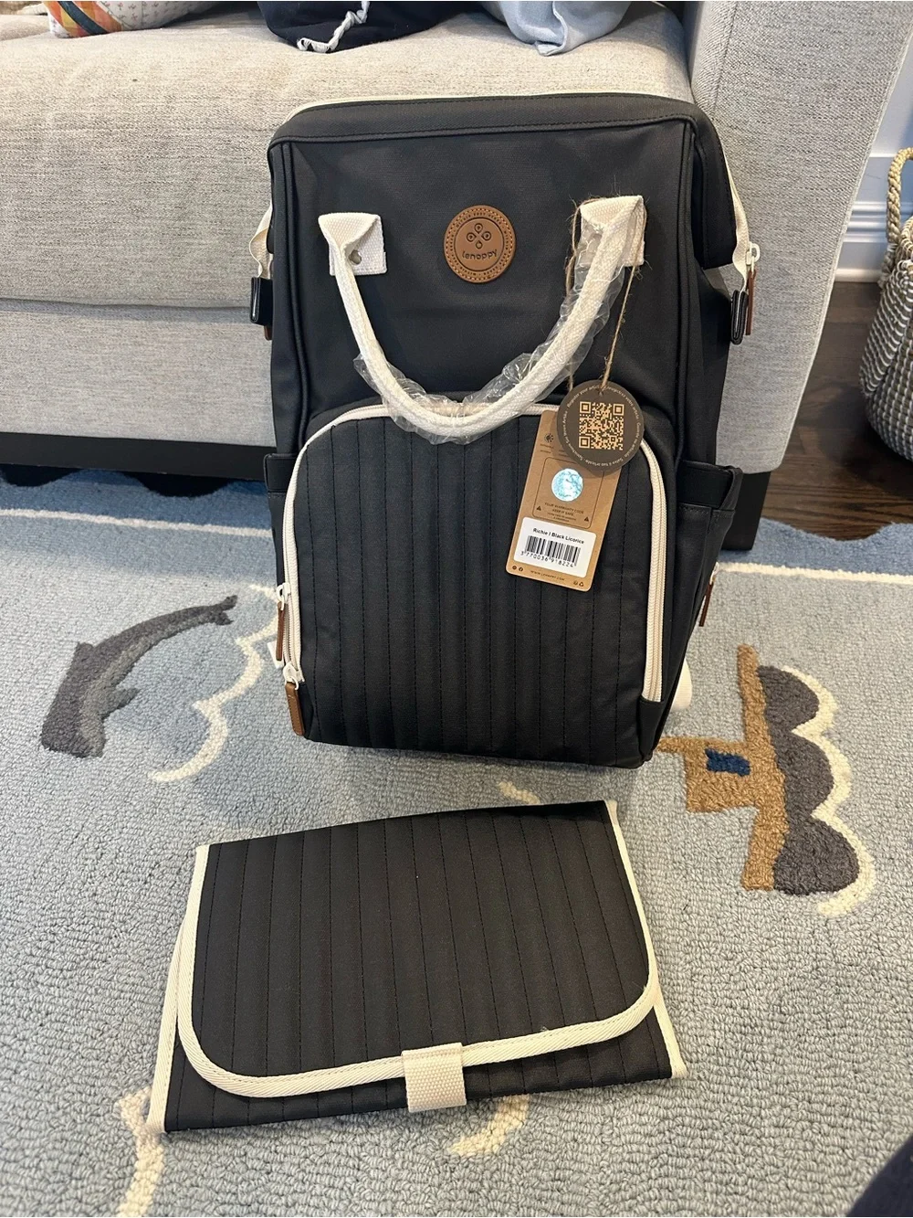Richie Diaper Backpack - Black Licorice